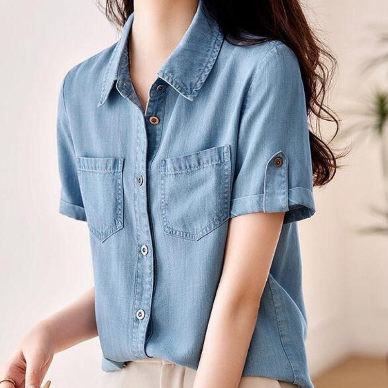 Younger Fashion All-match Short-sleeved Top