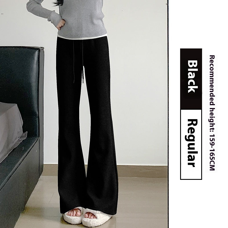 Women's Spring And Autumn High Waist Slimming And Straight American Pants