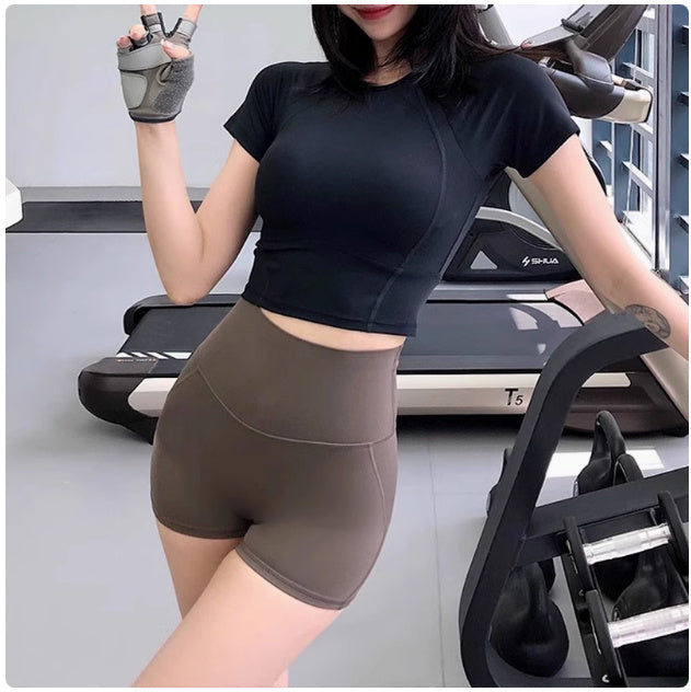 Nude Feel Yoga Clothes Women's Summer Sports Top