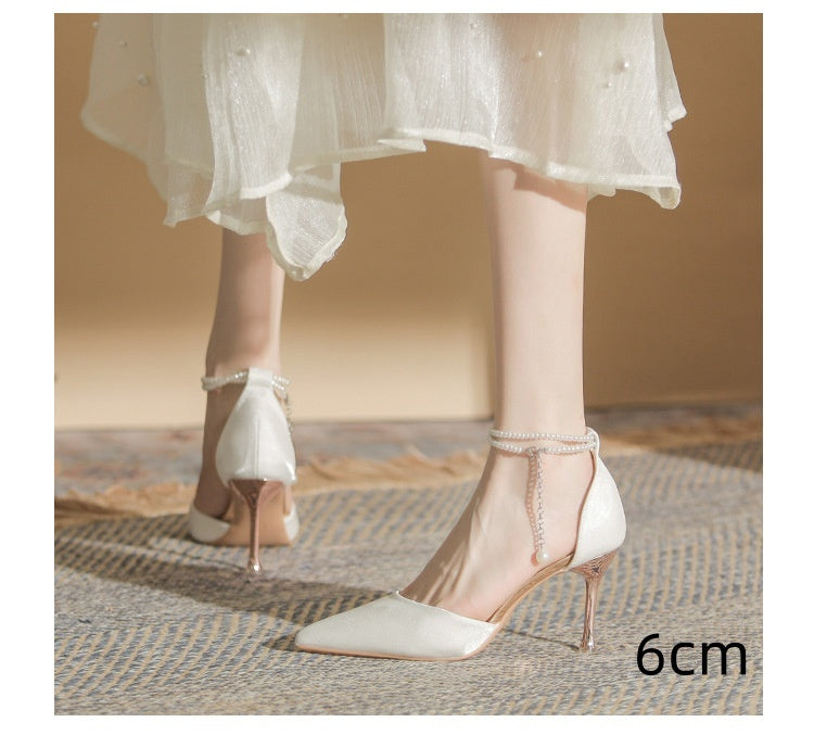 High Heels Stiletto Toe Box Buckle Sandals