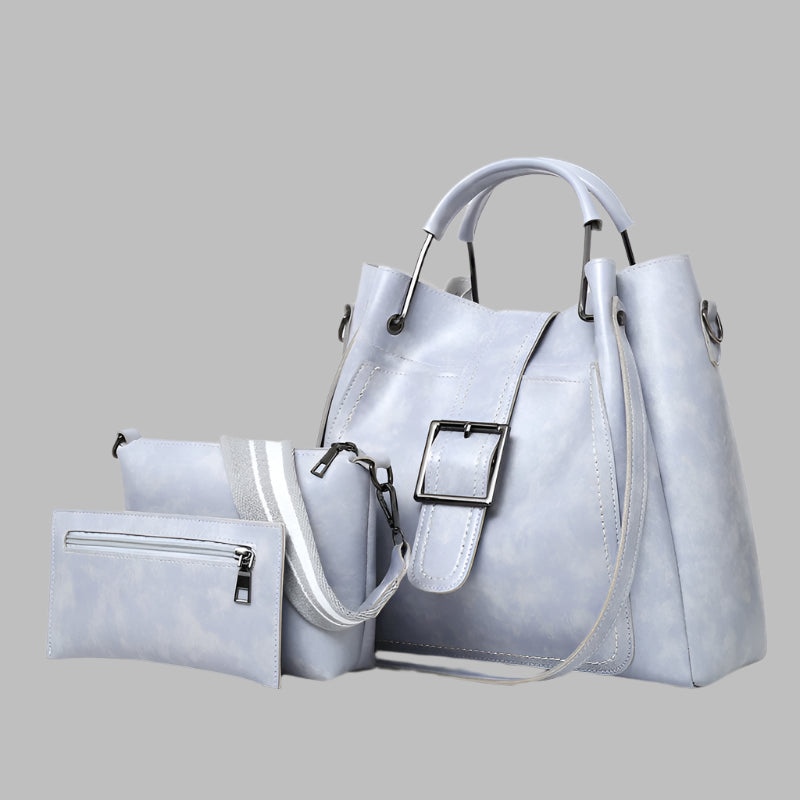 Fashion Women's Three-piece PU Portable Shoulder Bag