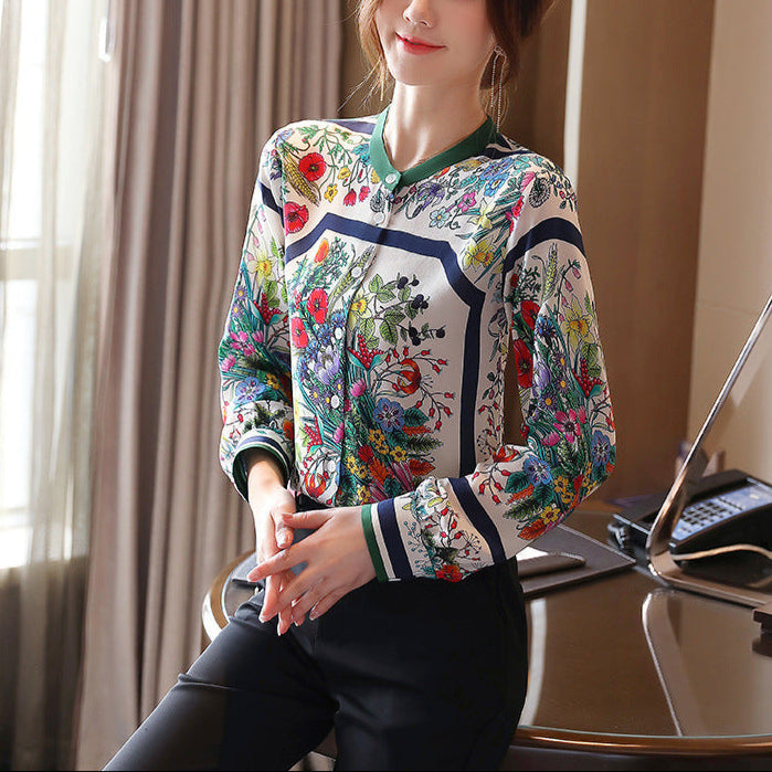 Fashionable Retro Chiffon Shirt