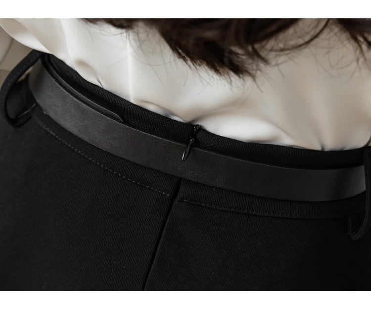 OL Commuter High Waist Mid-length Dress