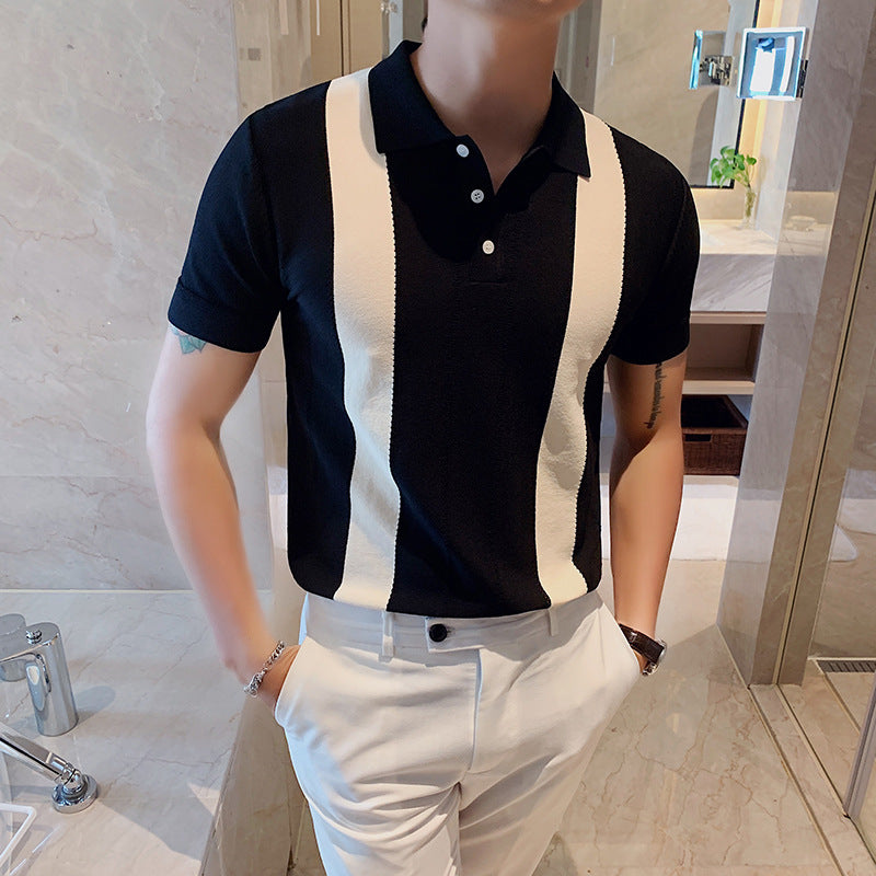 Summer Sportsman Short-sleeved Knitted Casual POLO Shirt
