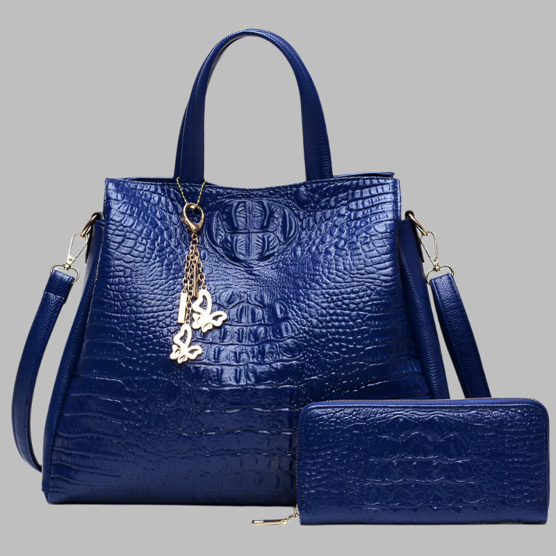 Classic Pattern Women's One-shoulder Diagonal Bag Simple Large-capacity Handbag