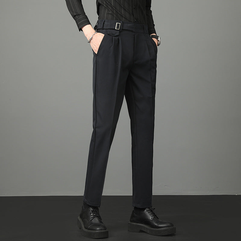Autumn Men's Suit Pants Slim Fit