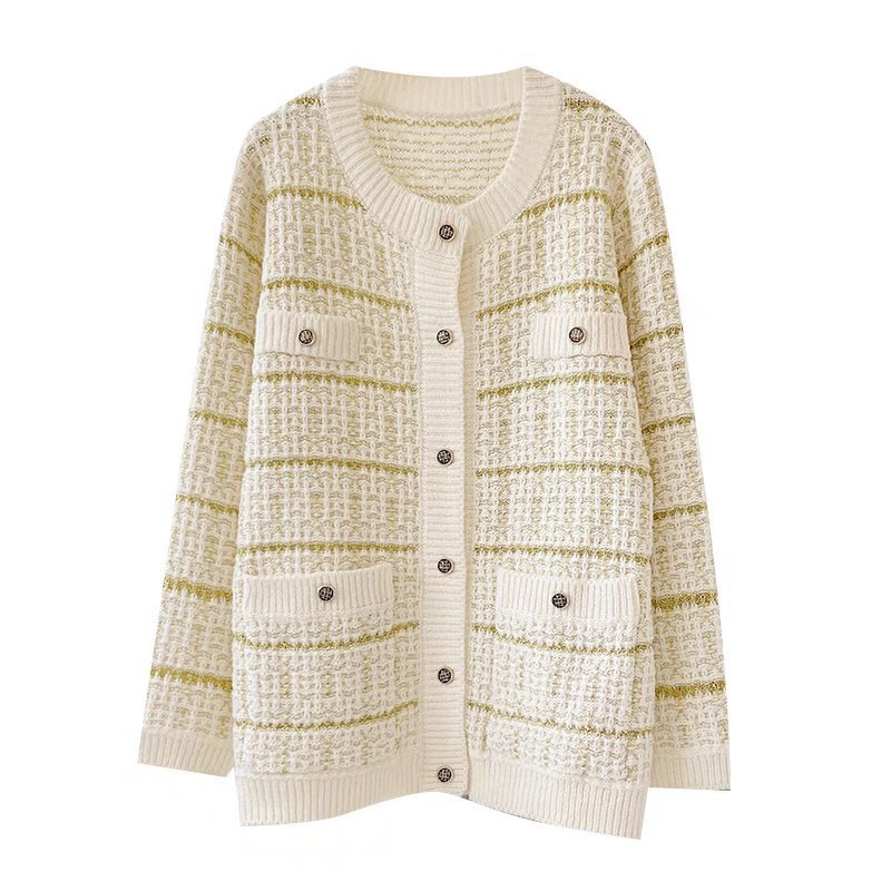 Lazy Style Cardigan Jacket Medium Length