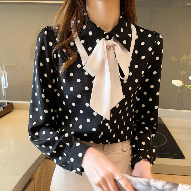 Women's Long-sleeved Bottoming Chiffon Shirt