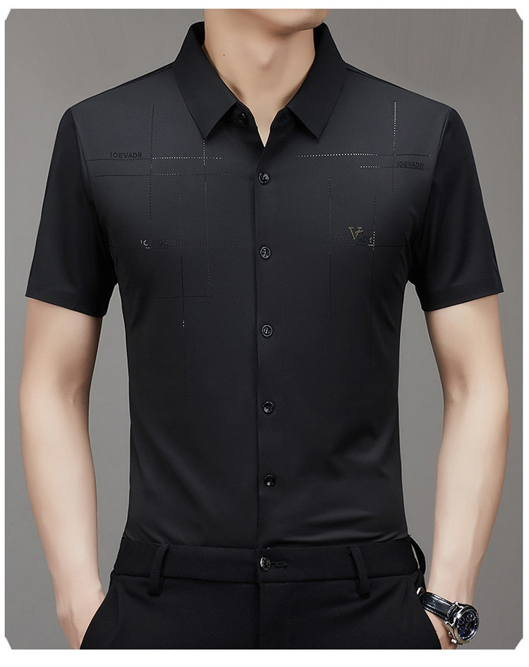 Summer New Men's Short-sleeved Shirt Seamless