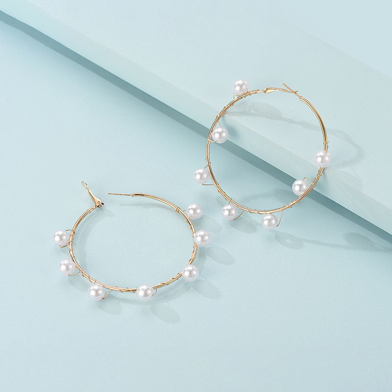 European And American New Sweet And Exaggerated Earrings Female Retro