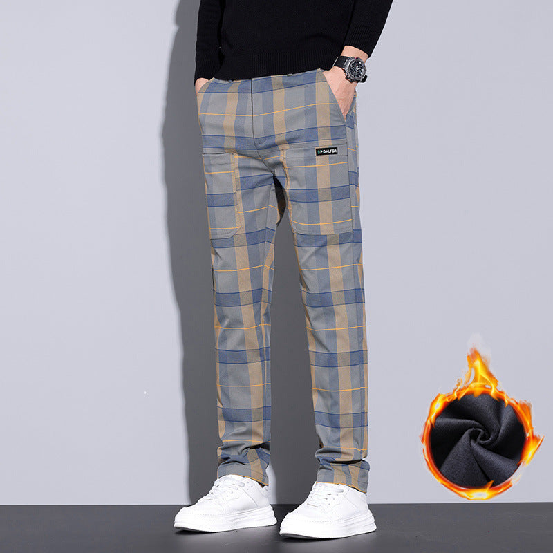 Men's Plaid Casual Pants All-matching