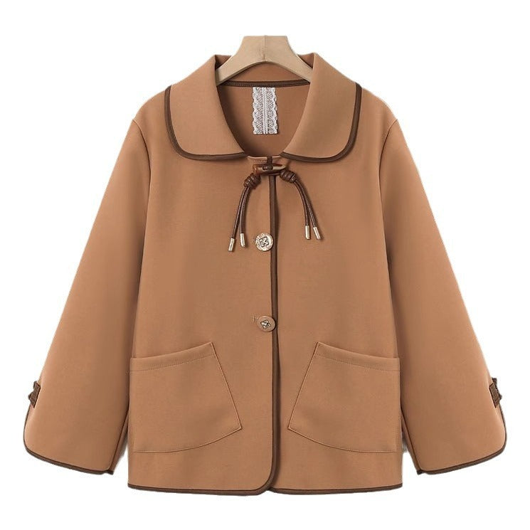 Spring Wear Outer Women's Fashion Short Trench Coat
