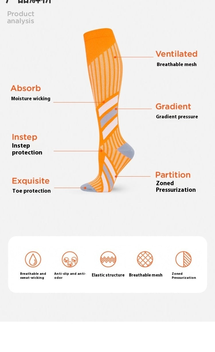 Sports Professional Compression Leg Warmer Calf Compression Stockings