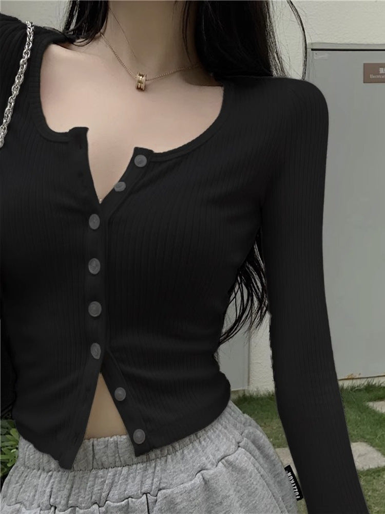 Slim Cardigan Advanced Sense Of Pure Wind