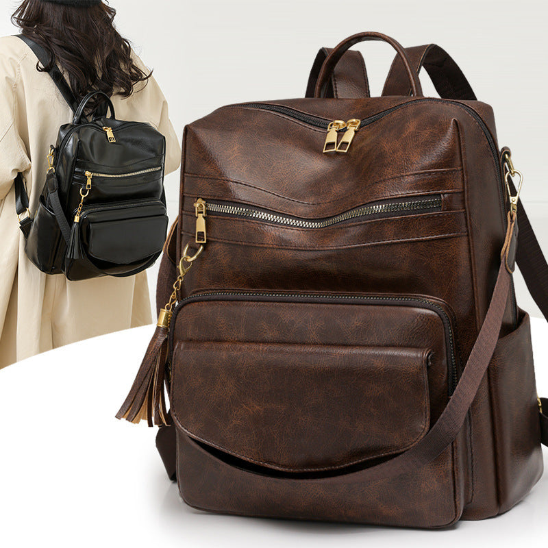 Retro Women's Backpack Large Capacity