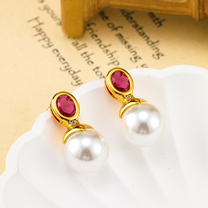 New Chinese Style Antique Pearl Earrings