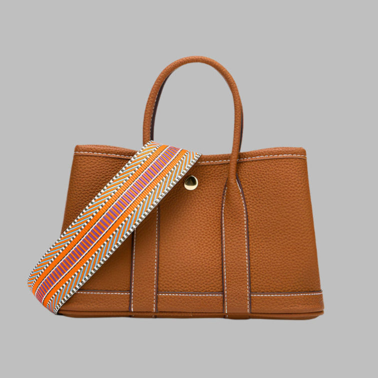 Large Capacity Wide Shoulder Strap Cross Body Bucket Bag