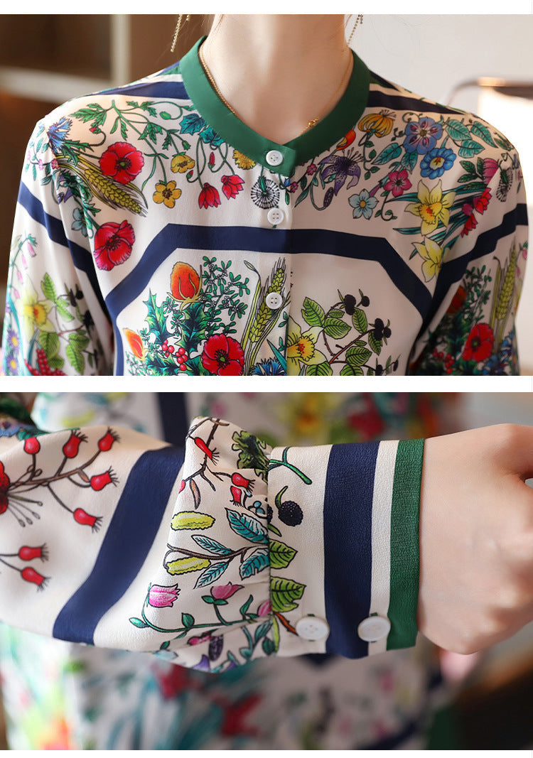 Fashionable Retro Chiffon Shirt