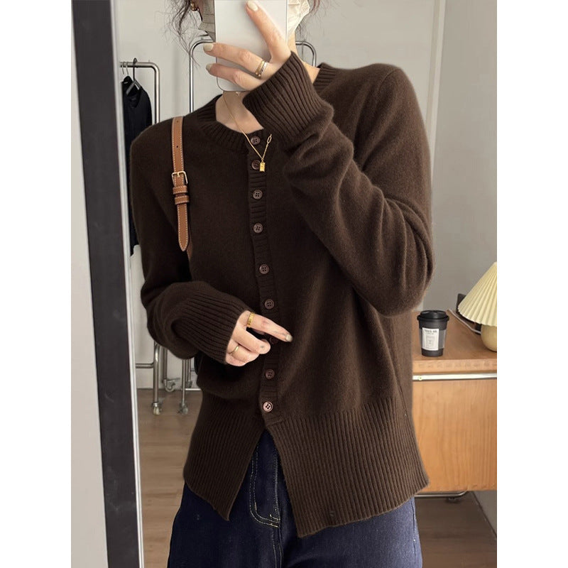 Spring And Autumn Slim Fit Slimming Cashmere Sweater Cardigan