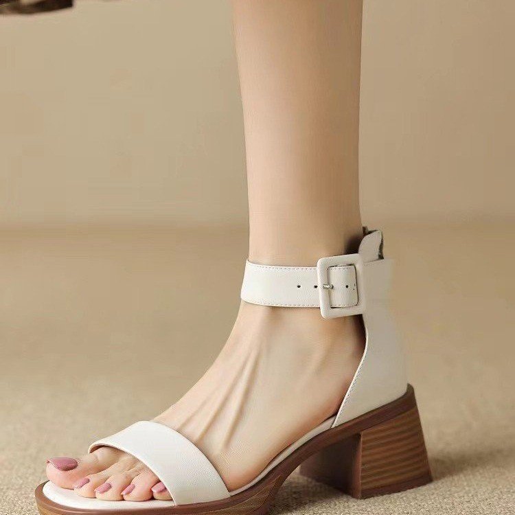 Retro Ankle-strap High Heels Women's Platform