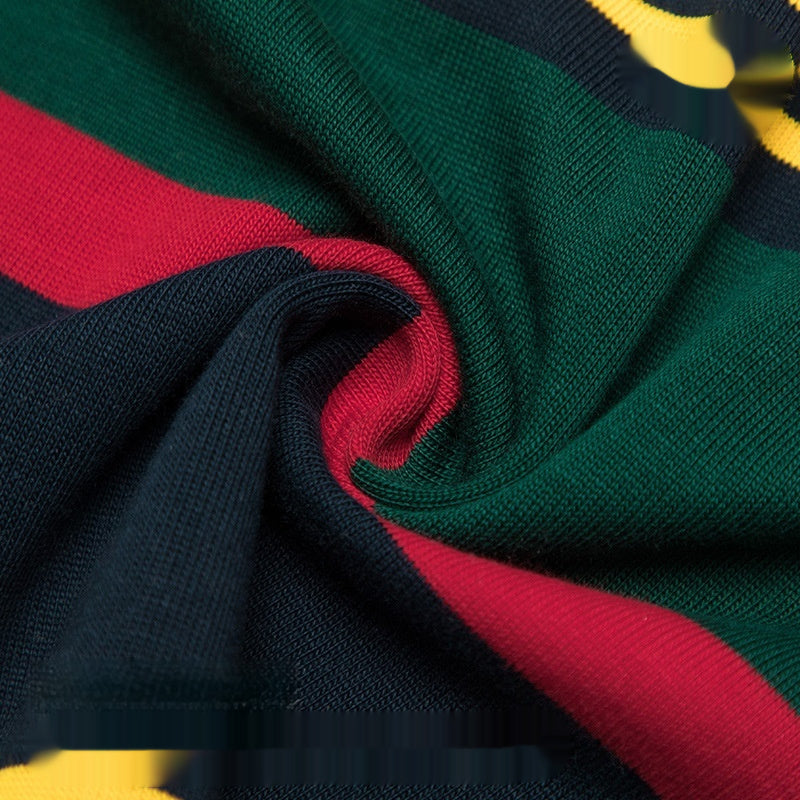 Striped Short-sleeved T-shirt Loose Couple Outfit