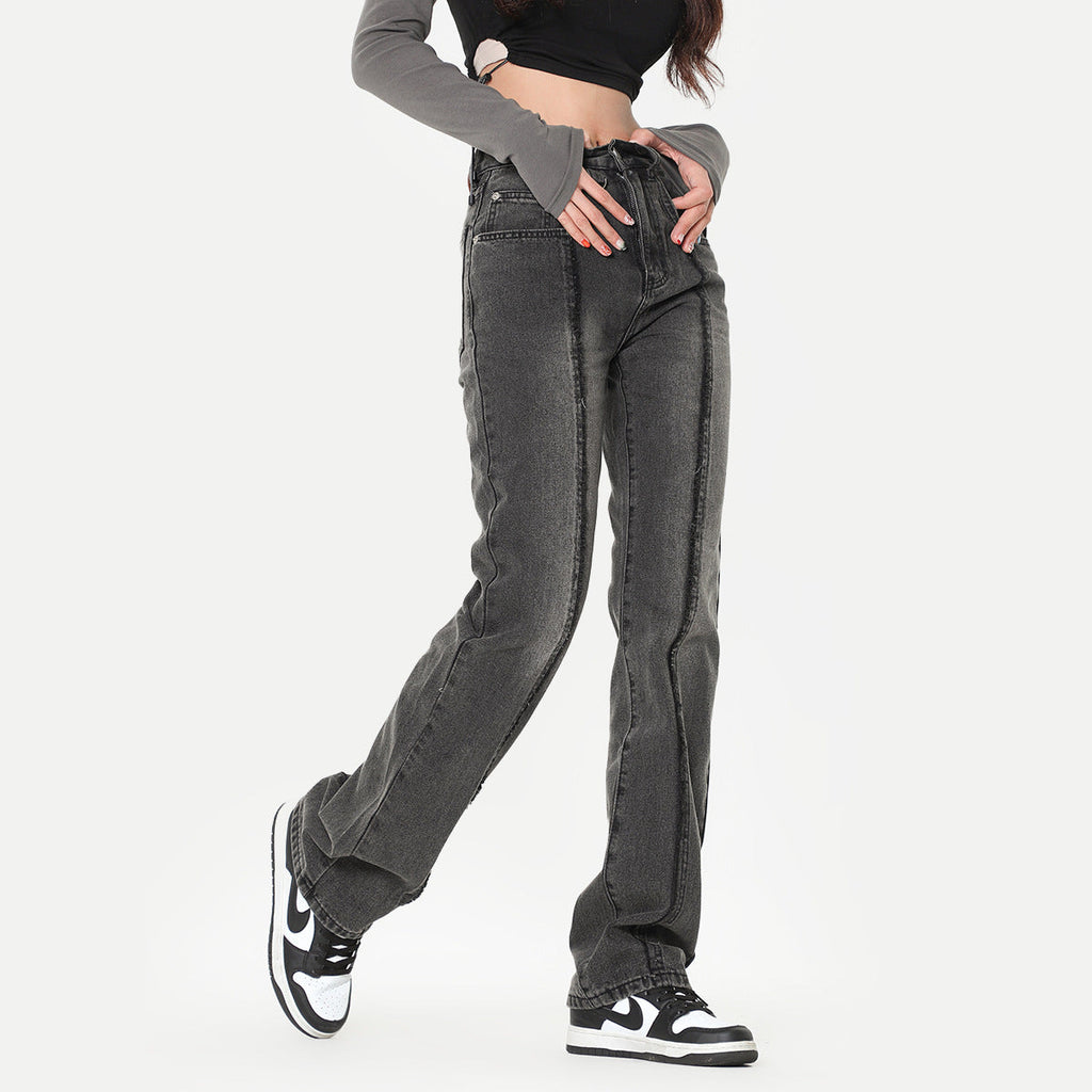 American High Street Women Washed Retro Jeans