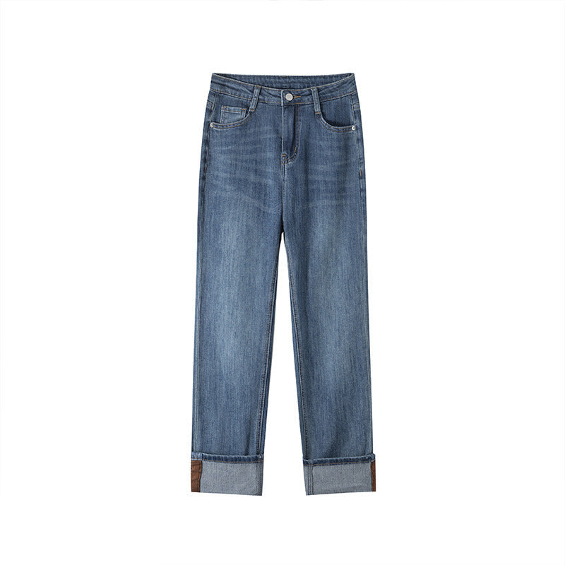 Slimming Tall And Small High Waist Drainpipe Pants