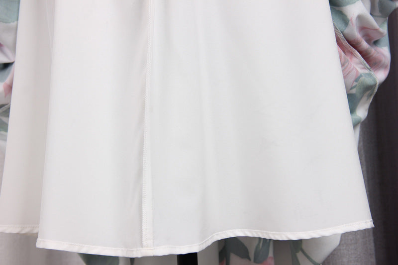 Women's Fashion Print Cake Shape Slip Dress