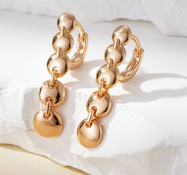 Retro Long Round Circle Earrings