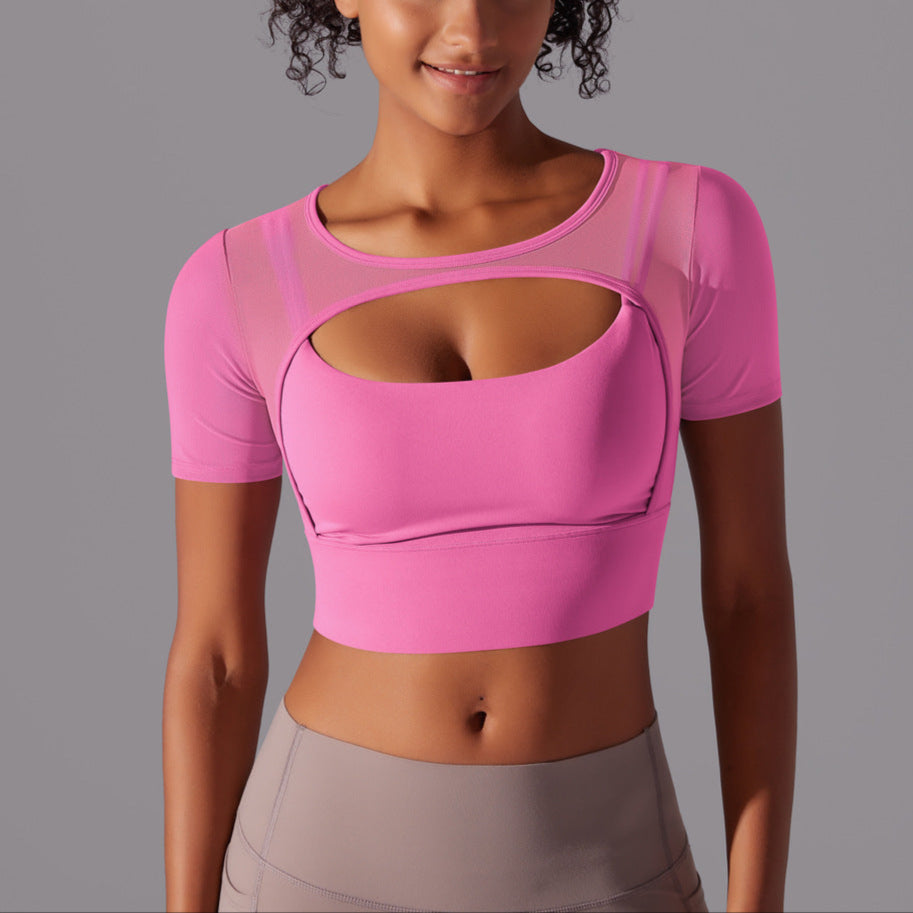 Fitness Double Layer Yoga Clothing Top Women