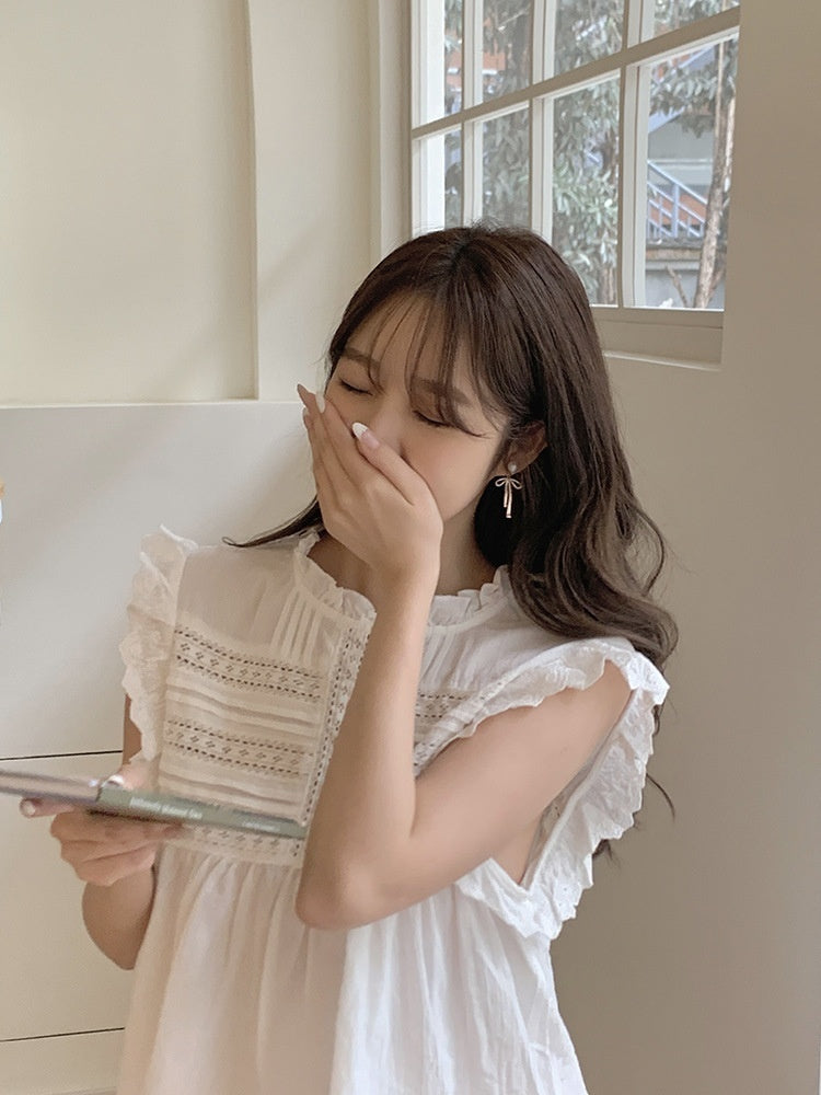 Bow Earrings Detachable Dual-wear Pearl