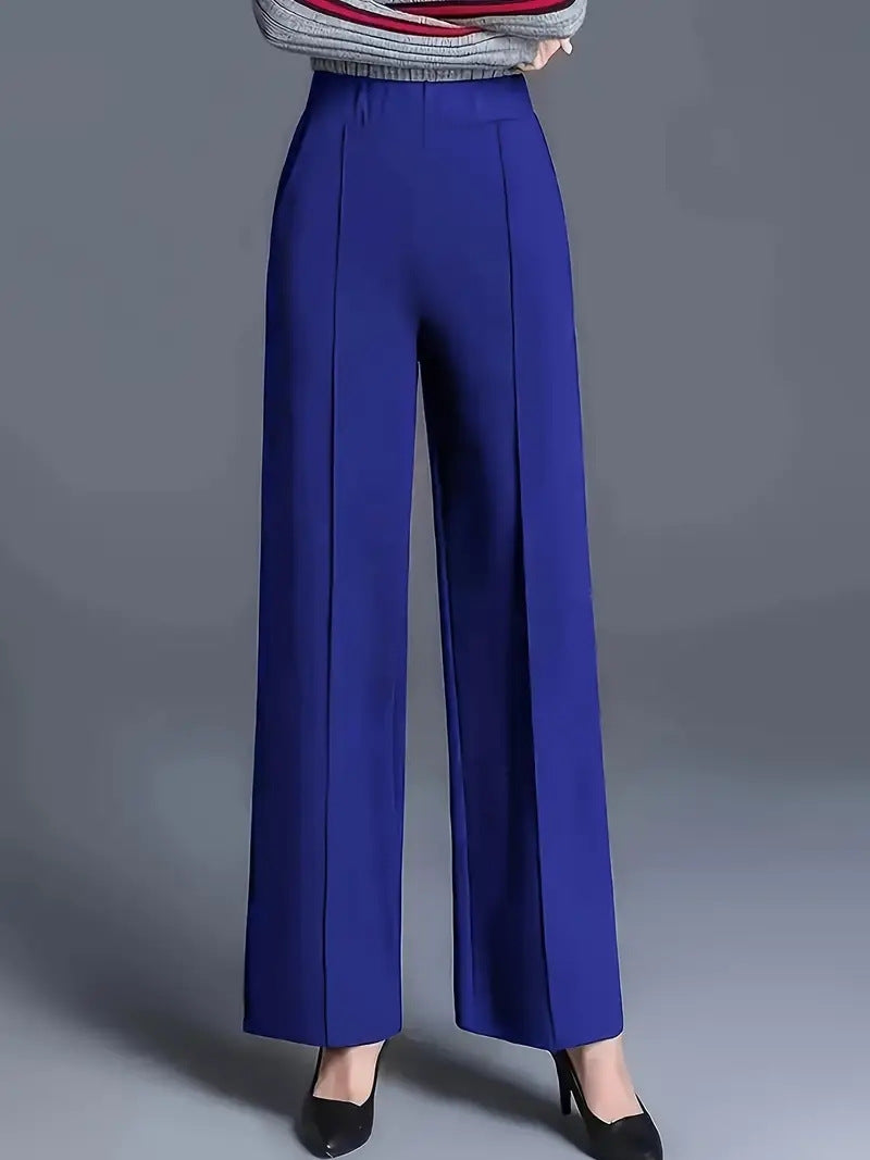 Women's Solid Color Straight Casual Pants