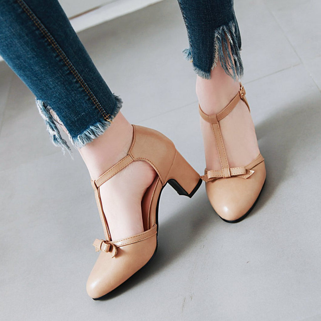 Women's SpringSummer Fashionable Chunky Heel Sandals