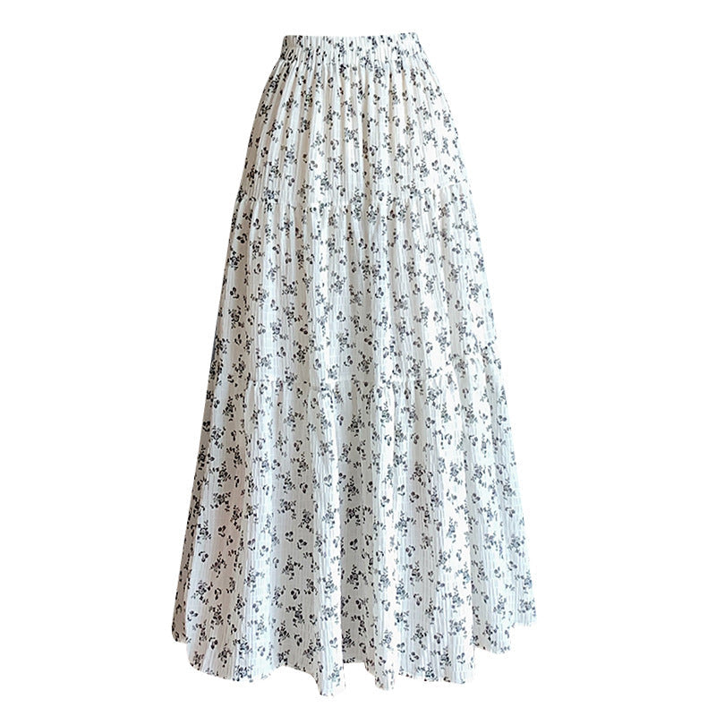 Slimming Gentle Floral Skirt A- Line Skirt
