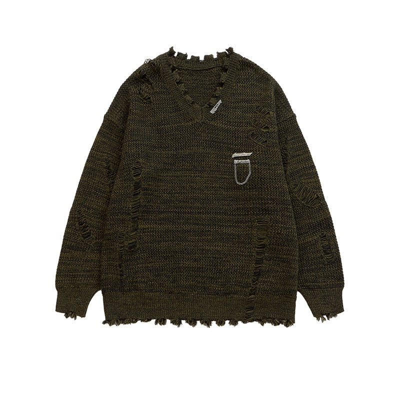 Unisex High Street Ripped Sweater
