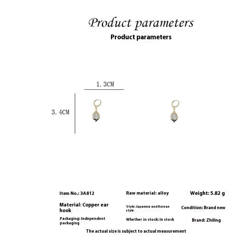 Green Opal Angel Tears Ear Clip