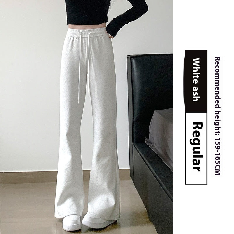 Women's Spring And Autumn High Waist Slimming And Straight American Pants