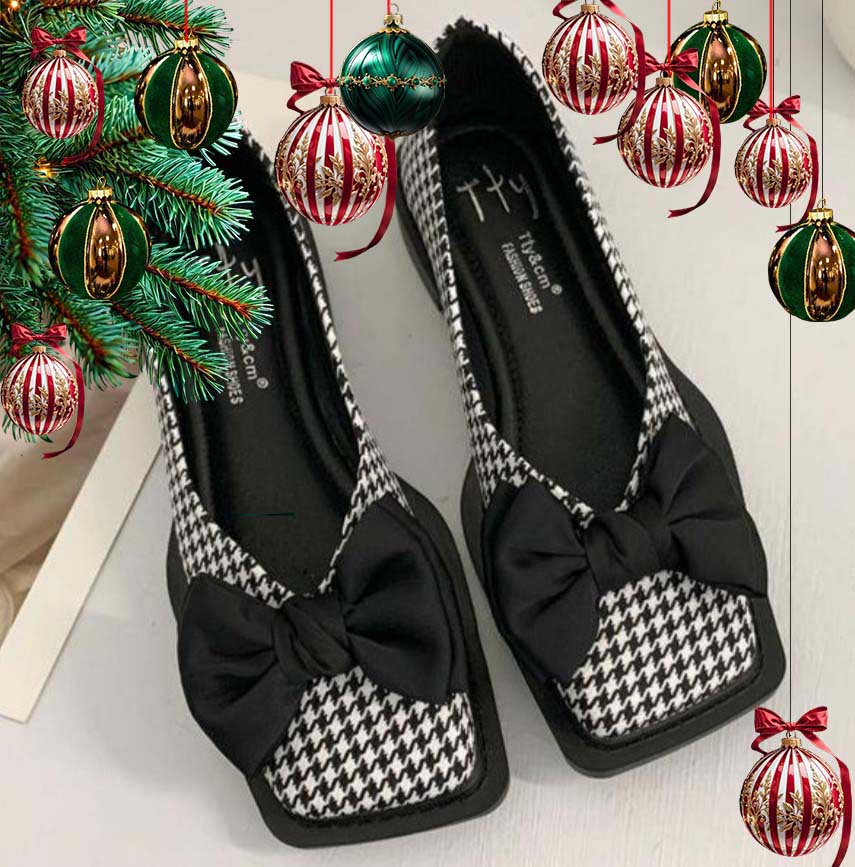 French Minority Bow Flat Shoes